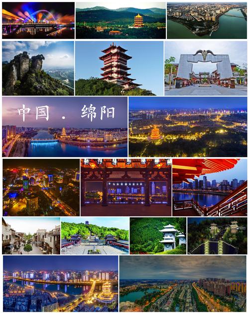 绵阳城市中心:现代与传统的交汇