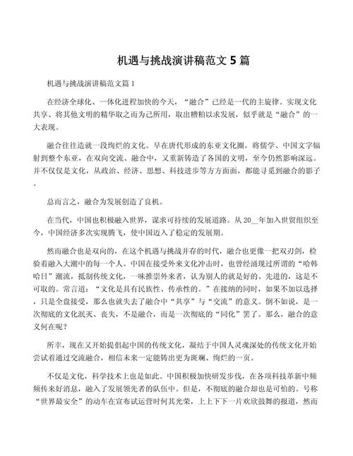 五、挑战与机遇